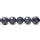 7-7.5mm Blue Sapphire faceted rounds 7.5 inch 27 beads - Beadsofcambay.com