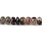 7-7.5mm Multi Rutilated Quartz faceted rondelle Beads 15.5 inch 80 pieces - Beadsofcambay.com