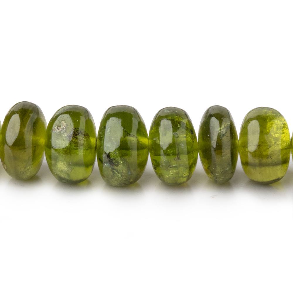 7-8.5mm Idocrase Plain Rondelle Beads 18 inch 96 pieces AA - Beadsofcambay.com