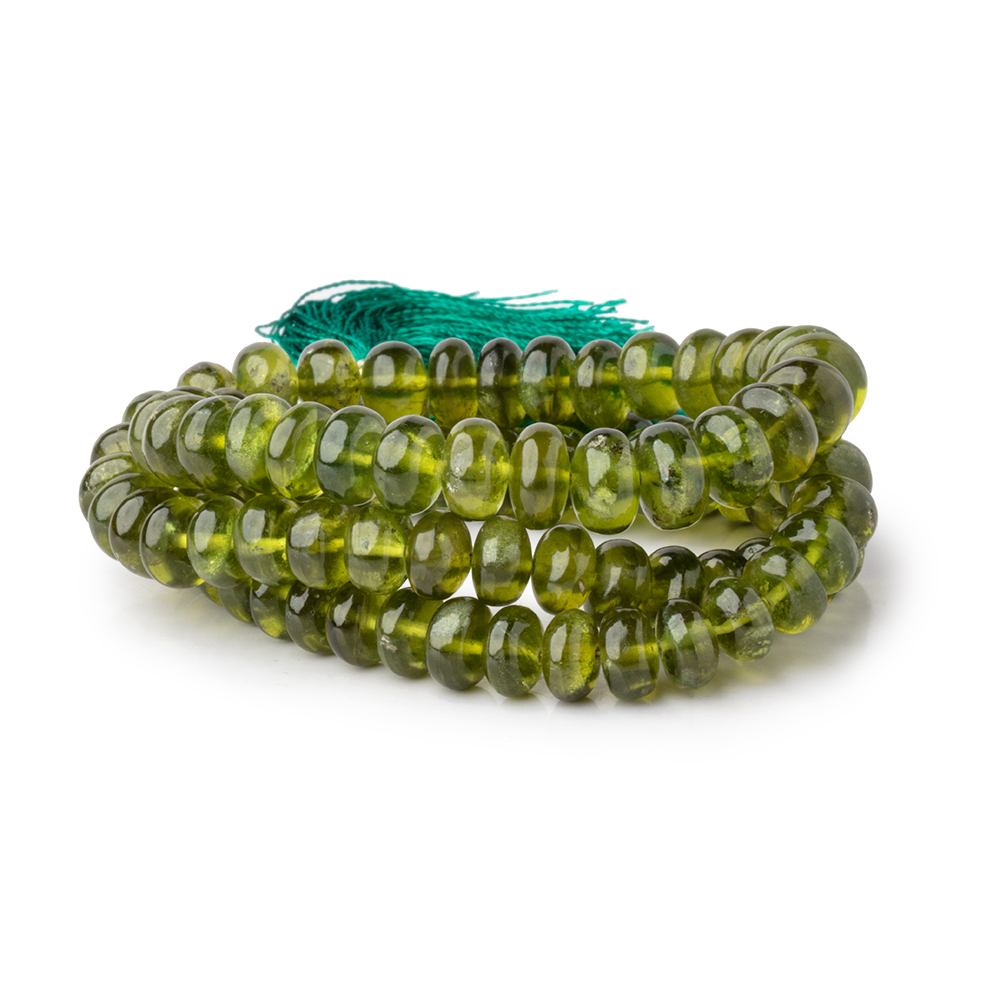 7-8.5mm Idocrase Plain Rondelle Beads 18 inch 96 pieces AA - Beadsofcambay.com