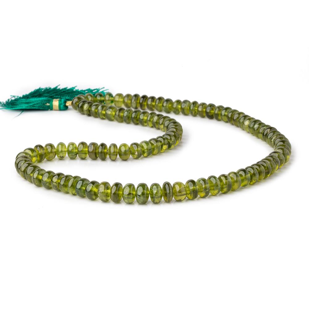 7-8.5mm Idocrase Plain Rondelle Beads 18 inch 96 pieces AA - Beadsofcambay.com
