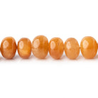 7-8mm Butterscotch Rutilated Quartz Plain Rondelle Beads 16 inch 76 pieces - Beadsofcambay.com