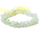 7-8mm Citrus Yellow Green Chalcedony Candy Kiss Beads 8 inch 53 pieces - Beadsofcambay.com
