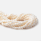 7-8mm Cream Baroque 2mm Large Hole Pearls 15 inch 63 pieces - Beadsofcambay.com