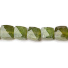 7-8mm Idocrase Faceted Cube Beads 8 inch 26 pieces - Beadsofcambay.com