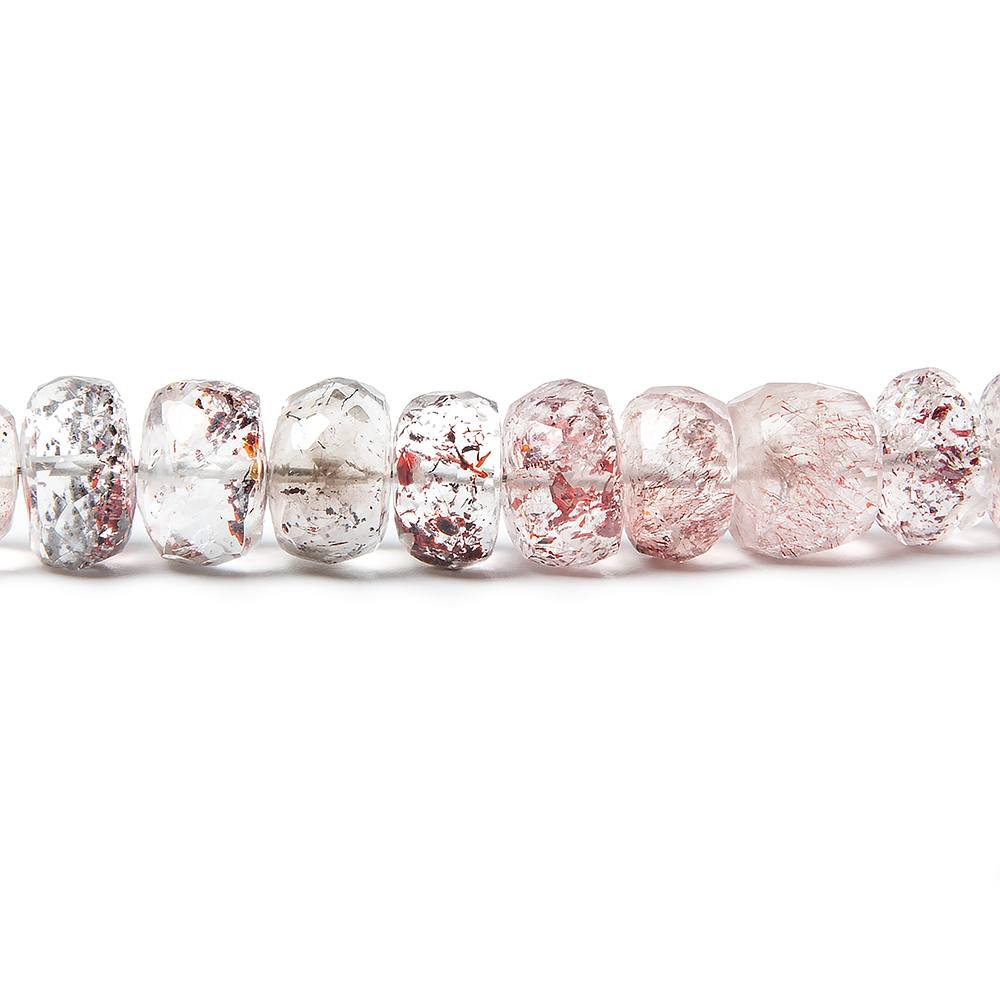 7-8mm Lepidocrocite Faceted Rondelle Beads 16 inch 80 beads - Beadsofcambay.com