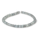 7-8mm Moss Aquamarine Faceted Heshi Beads 13.5 inch 142 pieces - Beadsofcambay.com