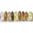 7-8mm Multi-Gemstone Plain Rondelle Beads 16 inch 141 pieces - Beadsofcambay.com