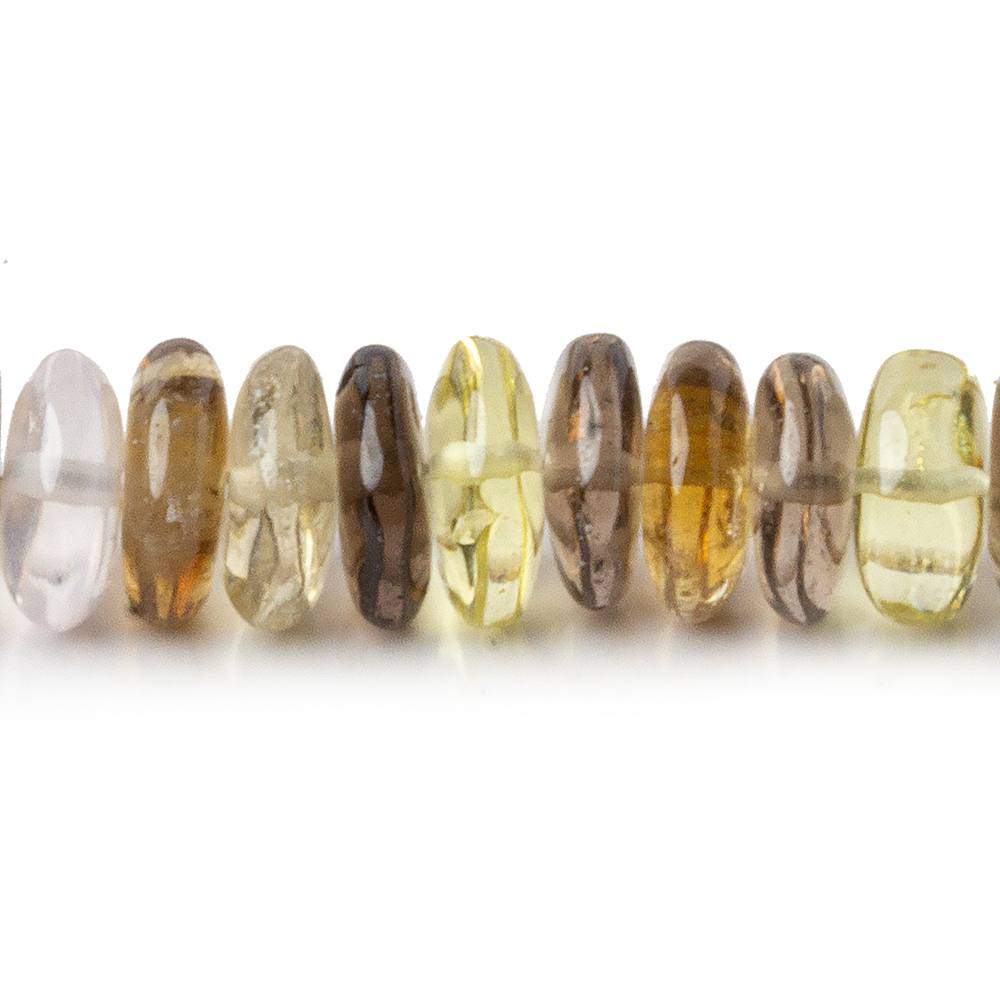 7-8mm Multi-Gemstone Plain Rondelle Beads 16 inch 141 pieces - Beadsofcambay.com