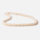 7-8mm Pale Peach Button Freshwater Pearl Beads 15.5 inch 88 pieces - Beadsofcambay.com