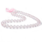 7-9.5mm Rose Quartz faceted round beads 16 inch 50 pieces AAA - Beadsofcambay.com