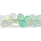 7-9mm Chrysoprase Shaded Faceted Heart Beads 8 inch 52 pieces - Beadsofcambay.com