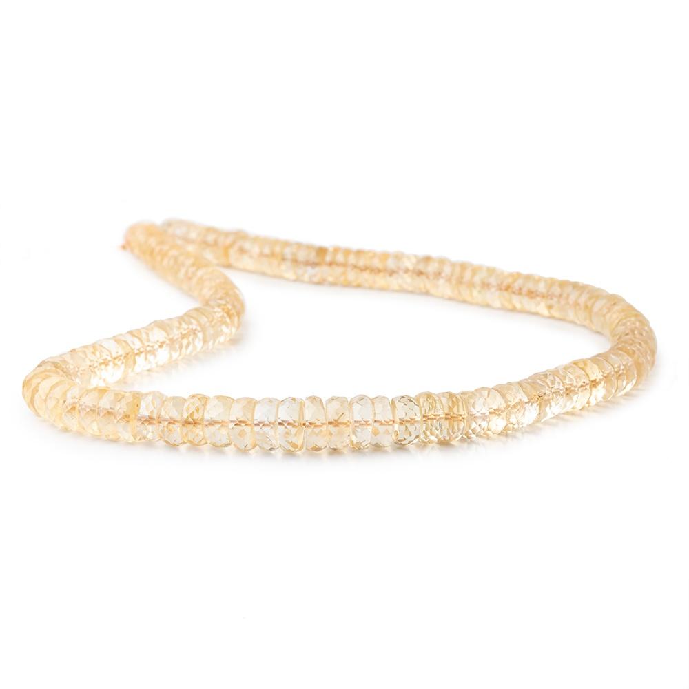 7-9mm Citrine Faceted Heshi Beads 16 inch 125 pieces - Beadsofcambay.com