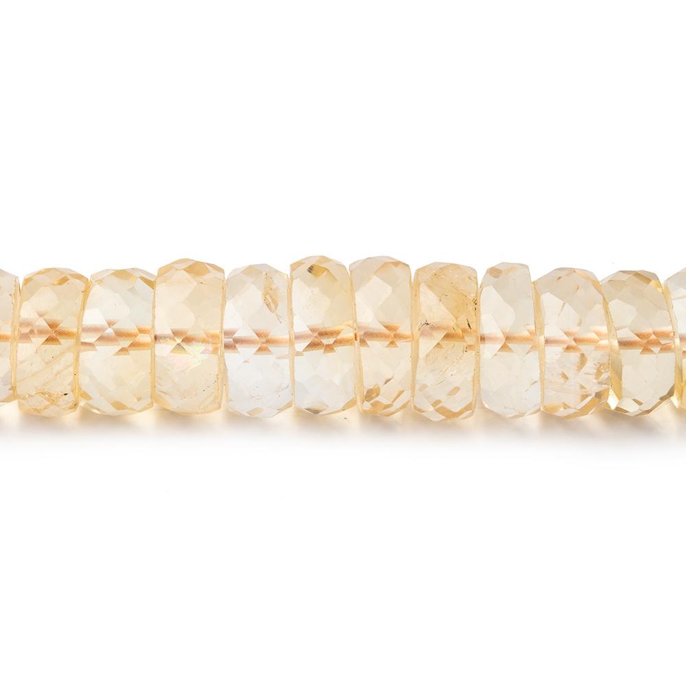 7-9mm Citrine Faceted Heshi Beads 16 inch 125 pieces - Beadsofcambay.com