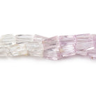 7-9mm Kunzite and Hiddenite Faceted Nugget Beads 8 inch 22 pieces - Beadsofcambay.com
