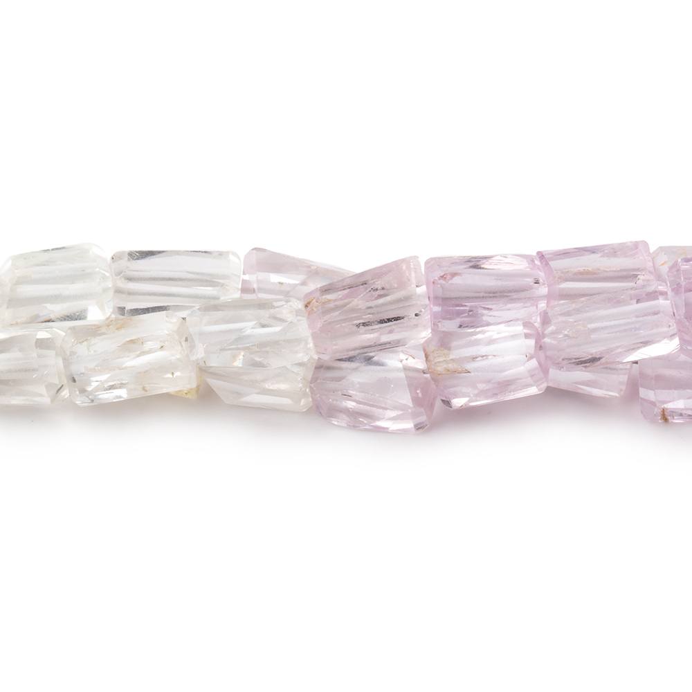 7-9mm Kunzite and Hiddenite Faceted Nugget Beads 8 inch 22 pieces - Beadsofcambay.com