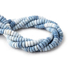 7-9mm Owyhee Denim Blue Opal Faceted Rondelles LOT OF 4 STRANDS - Beadsofcambay.com