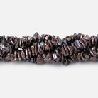 7-9mm Peacock Keshi Center Drilled Freshwater Pearls 15.5 inch 187 beads - Beadsofcambay.com