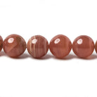 7-9mm Rhodochrosite Plain Round Beads 16 inch 47 pieces AA Grade - Beadsofcambay.com