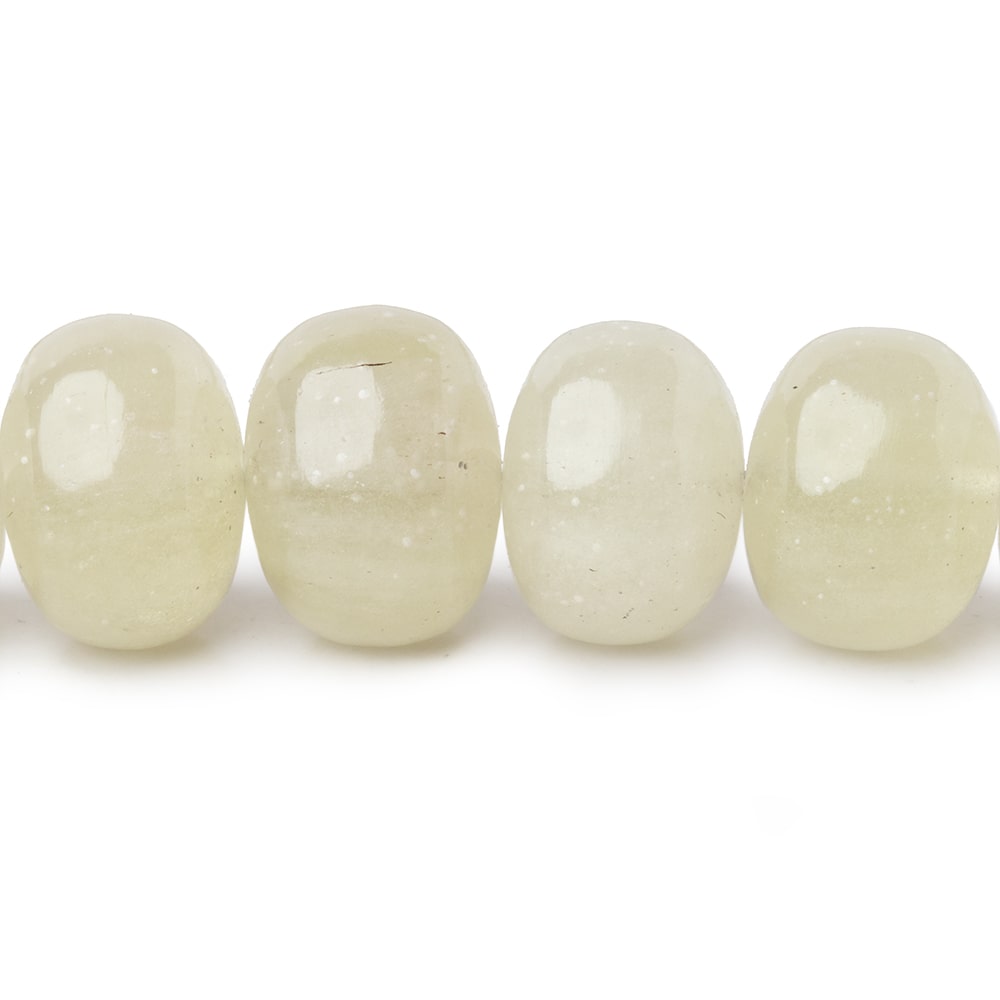 7.5-13.5mm Libyan Desert Glass Plain Rondelles & Rounds 18 inch 55 Beads AAA - Beadsofcambay.com
