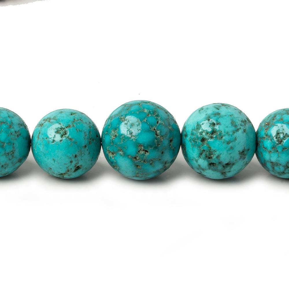7.5-13mm Turquoise plain rondelle beads 18 inch 85 pieces - Beadsofcambay.com