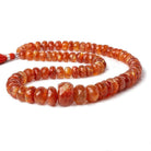 7.5-14.5mm Sunstone faceted rondelles 16 inch 73 beads - Beadsofcambay.com