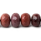 7.5-16mm Moukaite Jasper faceted rondelle beads 15 inch 40 pieces AA - Beadsofcambay.com
