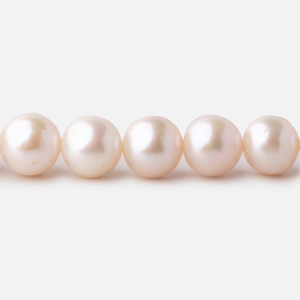 7.5-8.5mm Off White Chinese Akoya Saltwater Pearls 16 inch 53 pieces AA - Beadsofcambay.com