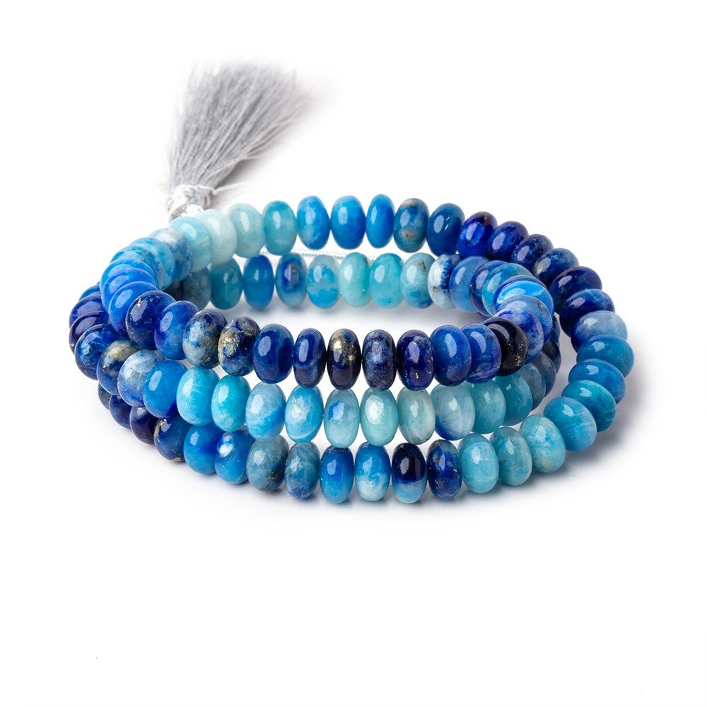 7.5-8mm Afghanite Plain Rondelle Beads 18 inch 98 pieces AAA - Beadsofcambay.com