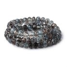 7.5-8mm Copper Moss Aquamarine Faceted Rondelle Beads 18 inch 84 pieces AAA - Beadsofcambay.com