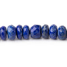 7.5-8mm Lapis Lazuli Faceted Rondelle Beads 15 inch 87 pieces - Beadsofcambay.com