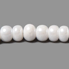 7.5-8mm Mystic White Quartz plain rondelle beads 8 inch 37 pieces - Beadsofcambay.com