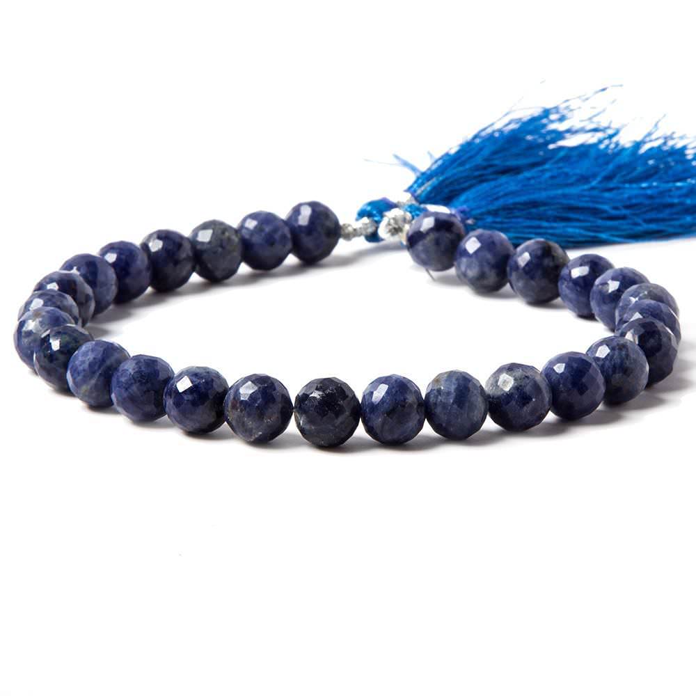 7.5-8mm Sodalite faceted round beads 8 inch 26 pieces - Beadsofcambay.com