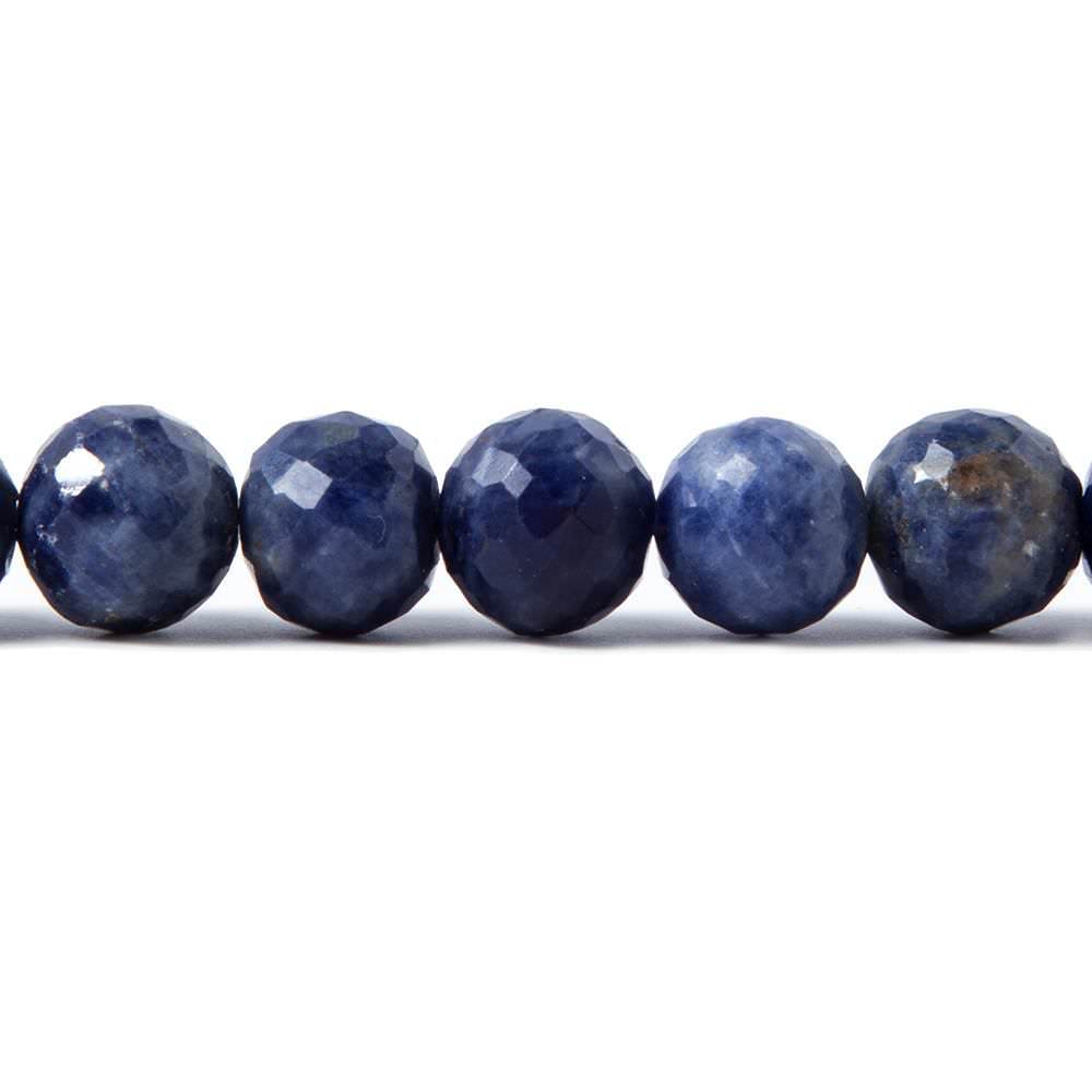 7.5-8mm Sodalite faceted round beads 8 inch 26 pieces - Beadsofcambay.com