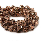7.5mm Antiqued Copper Bali Design 8 inch 27 pcs - Beadsofcambay.com