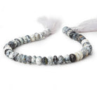 7.5mm Dendritic Opal Faceted Rondelle Beads 8 inch 41 pieces - Beadsofcambay.com