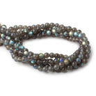 7.5mm Labradorite plain round beads 16 inch 37 pieces AAA - Beadsofcambay.com