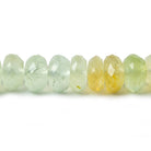 7.5mm Multi Color Prehnite faceted rondelle beads 13 inch 78 pieces - Beadsofcambay.com