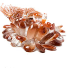 7.5x5-21x12.5mm Tangerine Quartz faceted pear beads 7.75 inch 55 pieces - Beadsofcambay.com