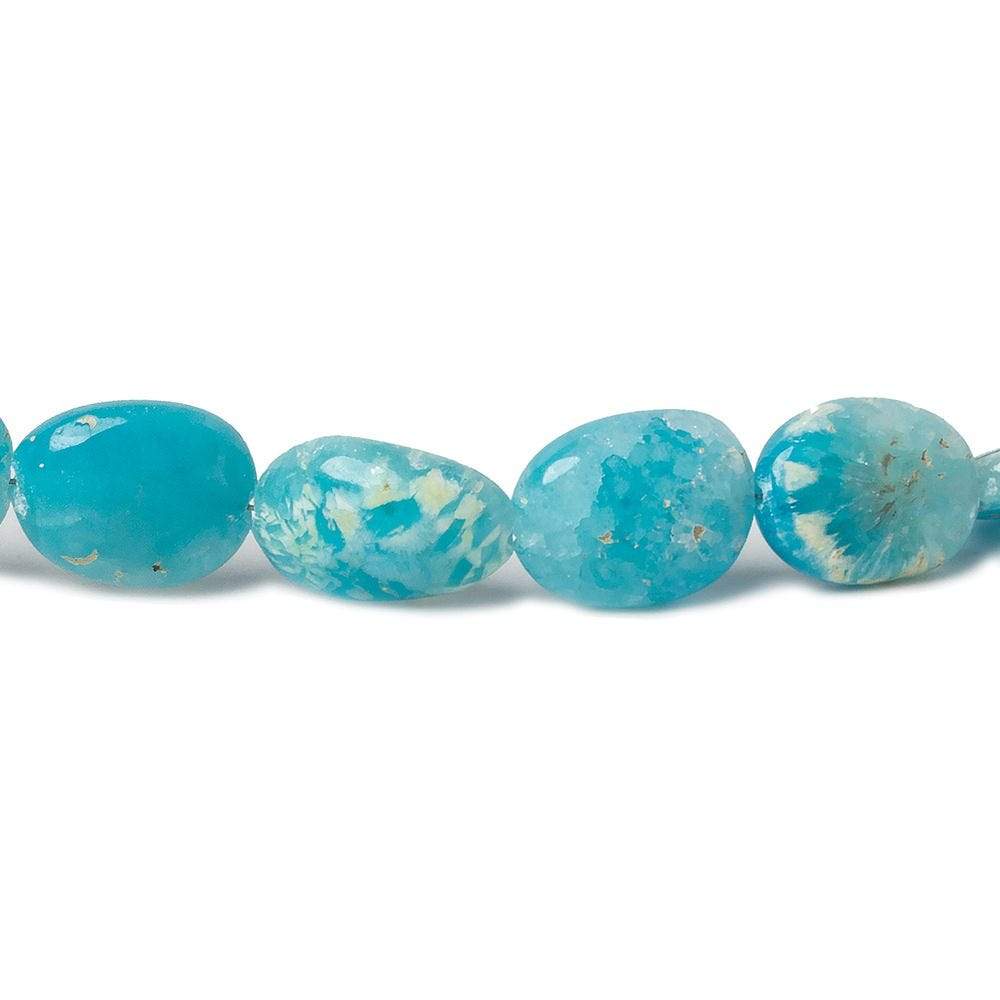 7.5x6-12x10mm Hemimorphite Plain Nugget Beads 14 inch 39 pieces - Beadsofcambay.com