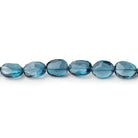 7.5x6-8x6mm London Blue Topaz faceted oval beads 8 inch 26 pieces - Beadsofcambay.com