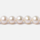 7.5x6-9x6.5mm Cream Off Round Freshwater Pearls 16 inch 56 pieces - Beadsofcambay.com
