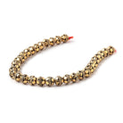 7mm Antiqued 22kt Plated Copper Bali Design Round 8 inch 33 beads - Beadsofcambay.com