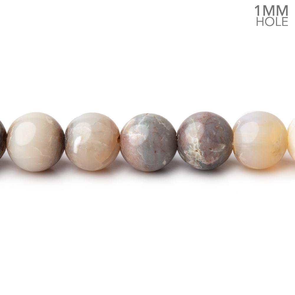 7mm Australian Opal Plain Round Beads 15 inch 57 pieces 1mm Large Hole - Beadsofcambay.com