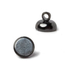 7mm Black Gold plated Magnetic Clasp Set of 5 pieces - Beadsofcambay.com