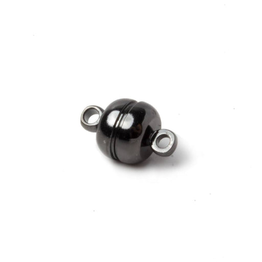 7mm Black Gold plated Magnetic Clasp Set of 5 pieces - Beadsofcambay.com