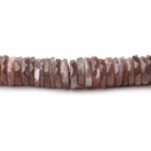 7mm Chocolate Moonstone Faceted Heshi Beads 8 inch 123 pieces - Beadsofcambay.com