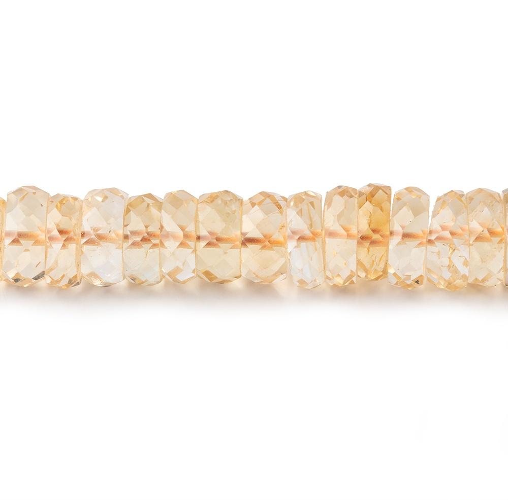 7mm Citrine Faceted Heshi Beads 16 inch 145 pieces - Beadsofcambay.com