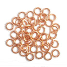 7mm Copper Plain Closed Jumpring 50 pieces - Beadsofcambay.com