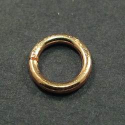 7mm Copper Plain Closed Jumpring 50 pieces - Beadsofcambay.com